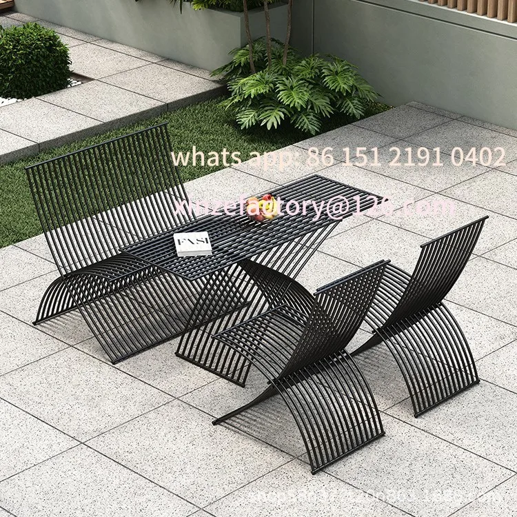 Customizable Nordic Modern Simple Wrought Iron Outdoor Table and Chair Combination Patio Table and Chair Kit Balcony Outdoor
Customizable Nordic Modern Simple Wrought Iron Outdoor Table and Chair Combination Patio Table and Chair Kit Balcony Outdoor