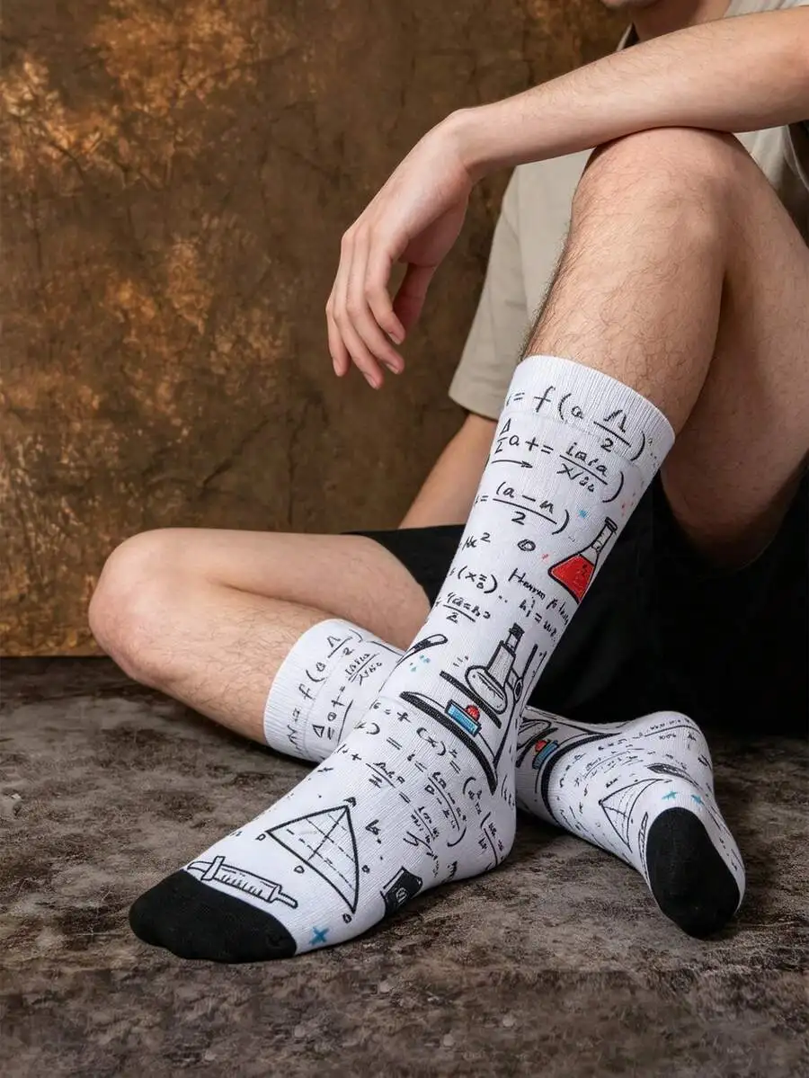 Science Graffiti Pattern Mid-Calf Socks For Men Creative Summer Fashion
Science Graffiti Pattern Mid-Calf Socks For Men Creative Summer Fashion