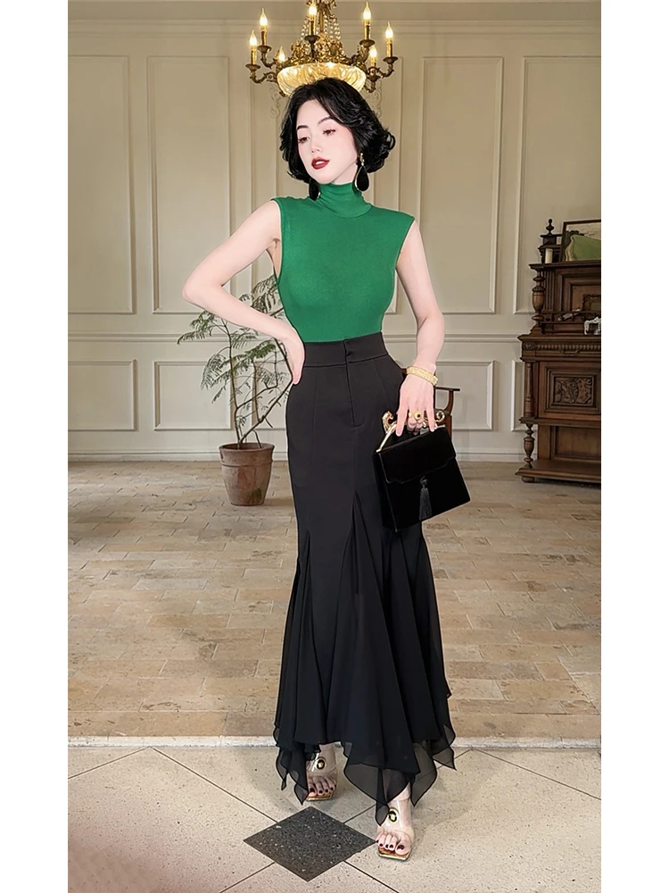 Женская летняя юбка-рыбка с завышенной талией, с бахромой и вставками, в стиле ретро, из полиэстера
Женская летняя юбка-рыбка с завышенной талией, с бахромой и вставками, в стиле ретро, из полиэстера