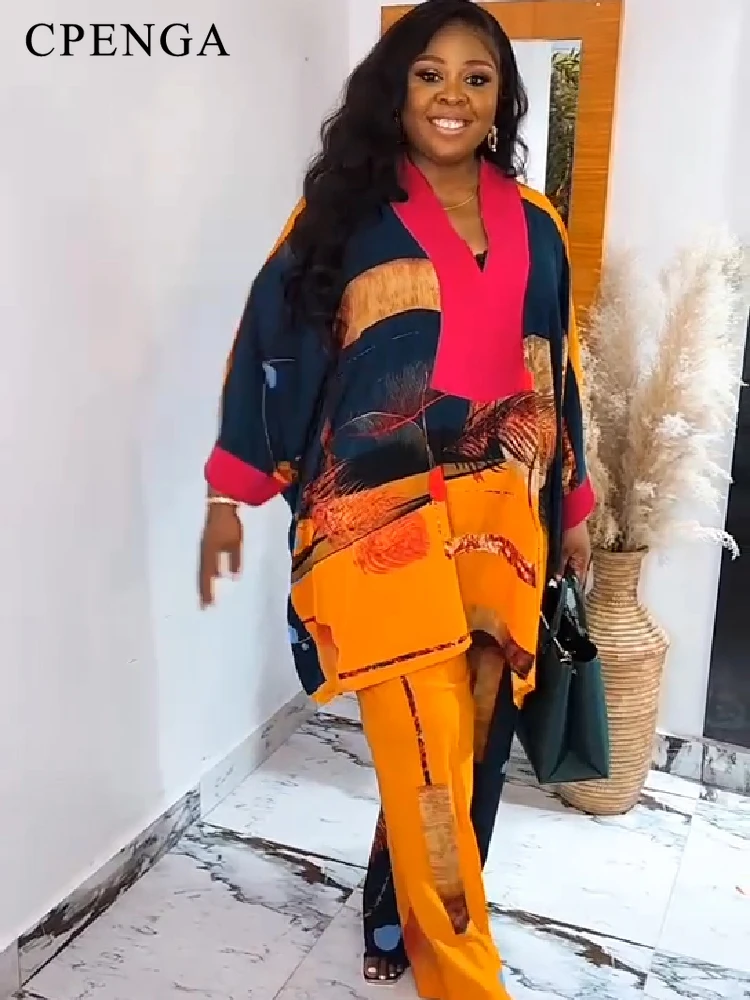 Plus Size Matching African Clothes Sets for Women Elegant Lady Party Wear 2 Pieces Top and Pants Suits Dashiki Casual Outifts
Plus Size Matching African Clothes Sets for Women Elegant Lady Party Wear 2 Pieces Top and Pants Suits Dashiki Casual Outifts