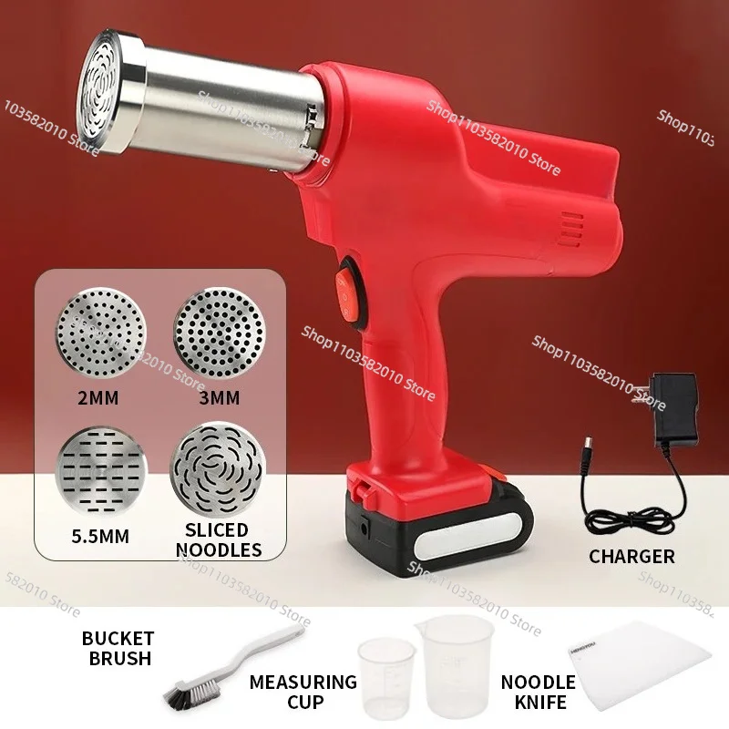 Portable Automatic Noodle Extruder, Cordless Electric Pasta Maker with 1500mAh Rechargeable Battery for Home Kitchen
Portable Automatic Noodle Extruder, Cordless Electric Pasta Maker with 1500mAh Rechargeable Battery for Home Kitchen