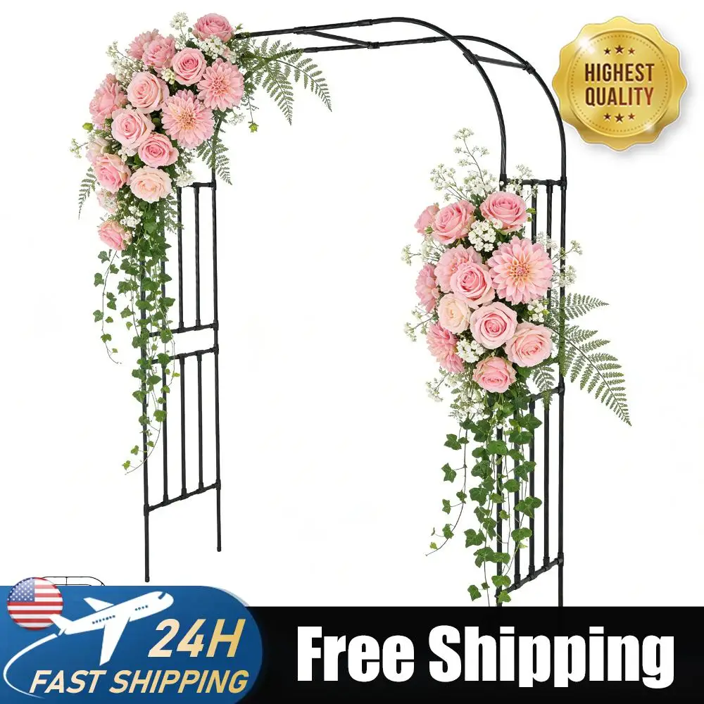 7.87ft Pumpkin Archway for Climbing Plants Garden Arch Metal Trellis for Flower Vines Wedding Bridal Party Decoration
7.87ft Pumpkin Archway for Climbing Plants Garden Arch Metal Trellis for Flower Vines Wedding Bridal Party Decoration