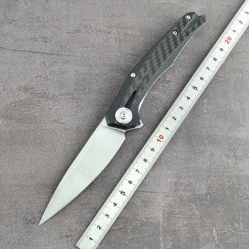 0707 Outdoor Camping Folding Knife D2 Blade Carbon Fiber Handle Pocket Survival Tactical Hunting Utility Fruit Knives CED Tools
0707 Outdoor Camping Folding Knife D2 Blade Carbon Fiber Handle Pocket Survival Tactical Hunting Utility Fruit Knives CED Tools