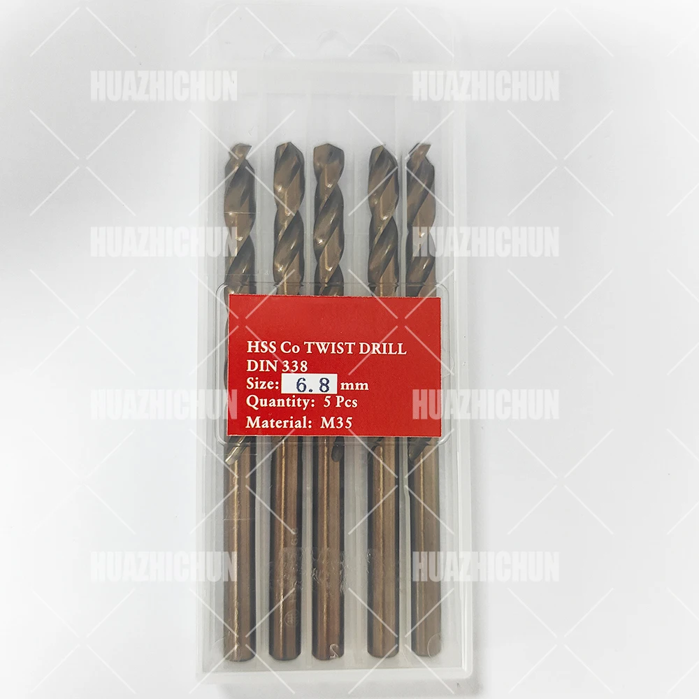 HUAZHICHUN H55-M35 5523 6.8 High Speed Steel Jobber Length Drill Bit Kit for Hardened Metal, Stainless Steel Cast Iron Wood
HUAZHICHUN H55-M35 5523 6.8 High Speed Steel Jobber Length Drill Bit Kit for Hardened Metal, Stainless Steel Cast Iron Wood