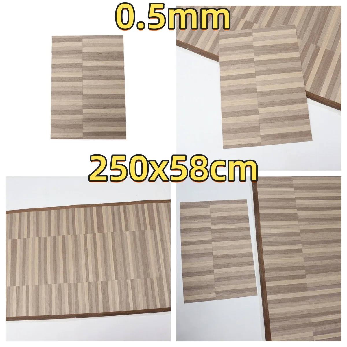 Walnut Stripe Tech Veneer, 0.4-0.5mm, 250x58cm, For DIY Crafts And Drum Shell Decoration.(Backing Non-woven Fabric)
Walnut Stripe Tech Veneer, 0.4-0.5mm, 250x58cm, For DIY Crafts And Drum Shell Decoration.(Backing Non-woven Fabric)