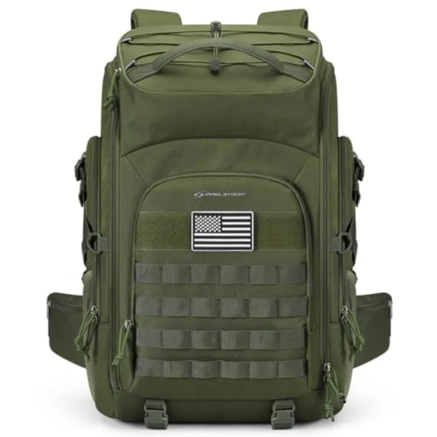 Tactical Backpack for Men, Water Resistant 40L Military Backpack, for Hiking, Camping, Gym with Molle System Army Green
Tactical Backpack for Men, Water Resistant 40L Military Backpack, for Hiking, Camping, Gym with Molle System Army Green