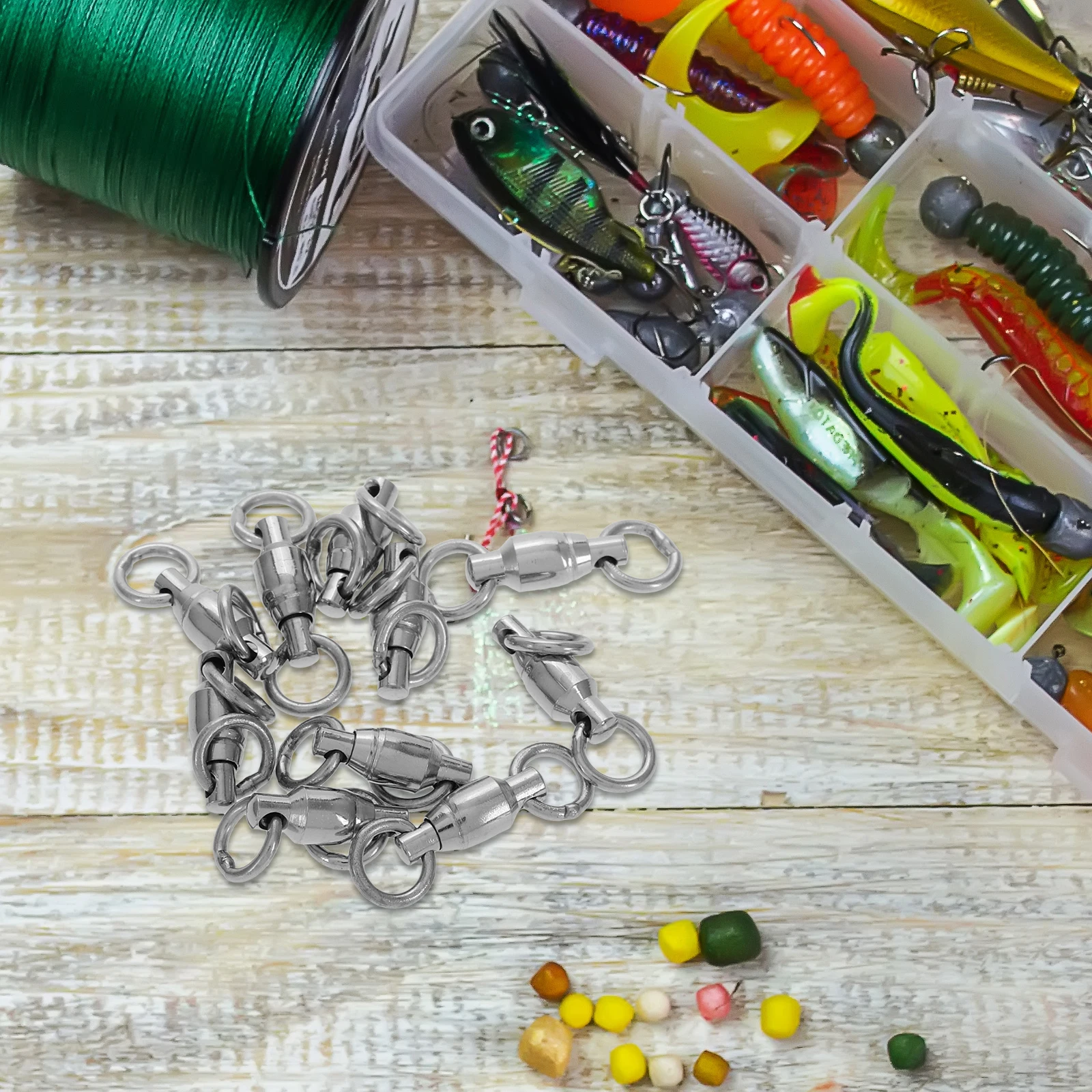 10pcs Stainless Steel Barrel Swivels Tackle Connector Saltwater Resistant Double Welded Rings Loadbearing Bearing Design Easy
10pcs Stainless Steel Barrel Swivels Tackle Connector Saltwater Resistant Double Welded Rings Loadbearing Bearing Design Easy