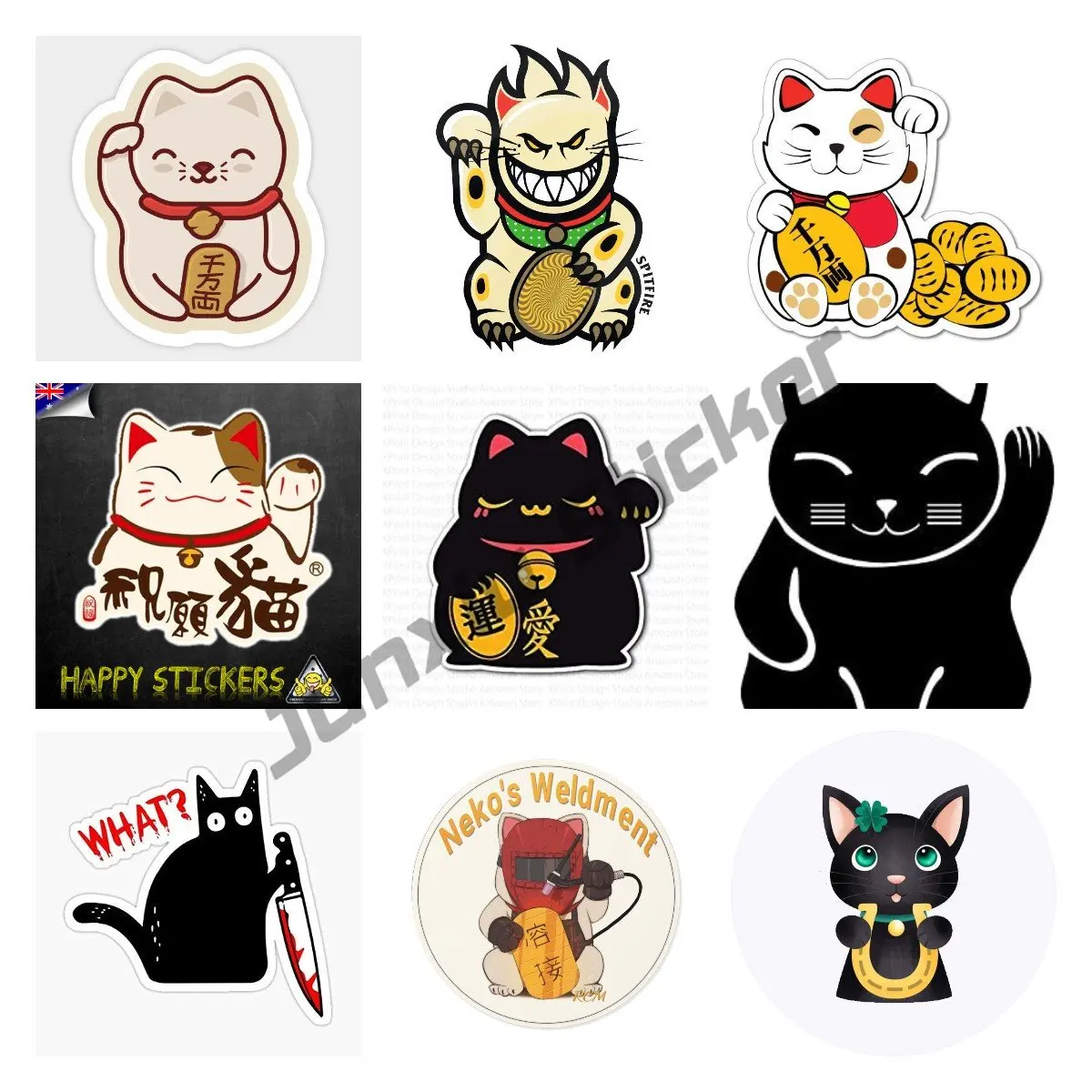 Maneki Neko Japanese Lucky Cat Stickers Reflective Vinyl Decal Laptop Tablet Skateboard Car Windows Stickers
Maneki Neko Japanese Lucky Cat Stickers Reflective Vinyl Decal Laptop Tablet Skateboard Car Windows Stickers