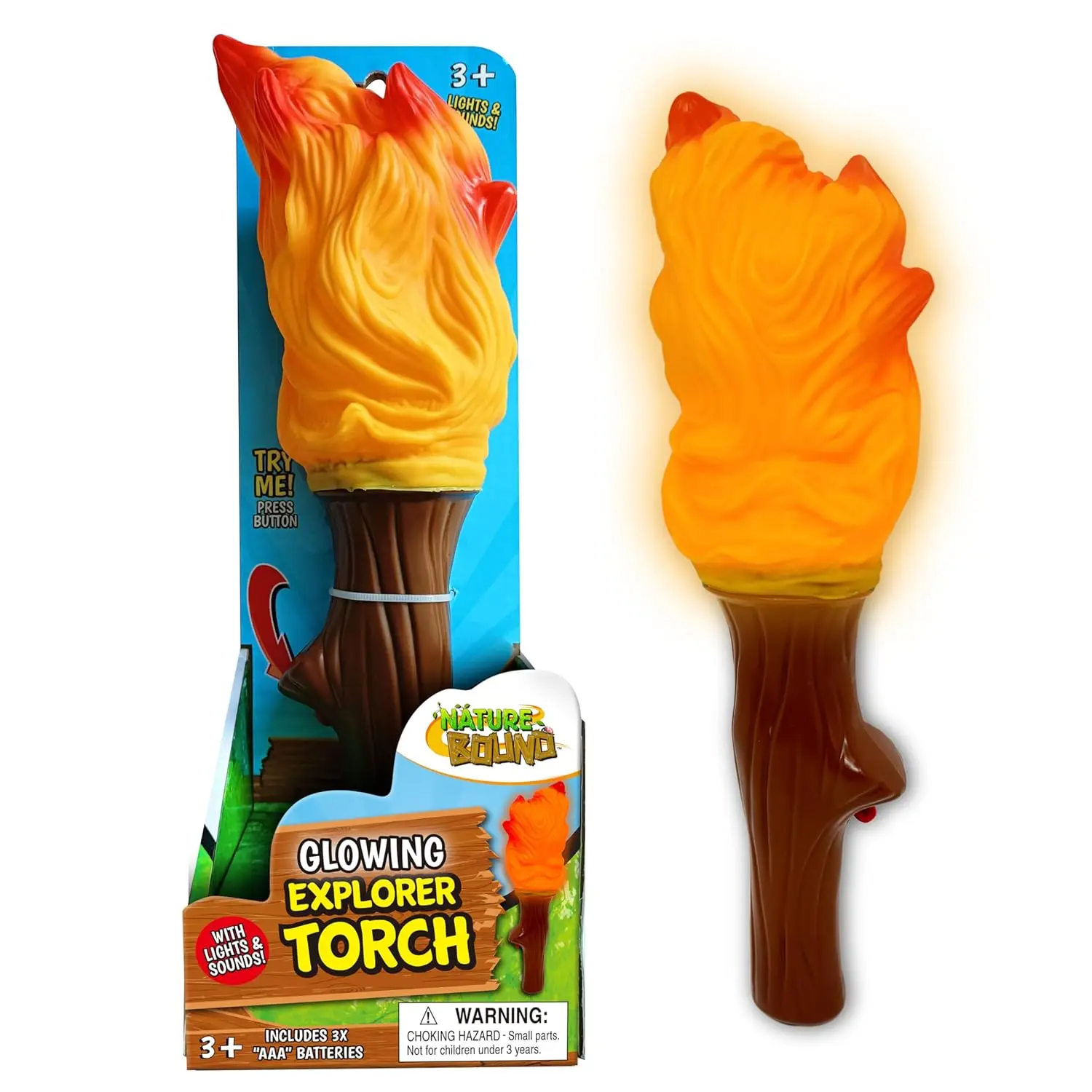Explorer Torch Campfire Light with Glowing Flickering Light and Nature Sound Effects for Indoor Outdoor Play and Camping
Explorer Torch Campfire Light with Glowing Flickering Light and Nature Sound Effects for Indoor Outdoor Play and Camping