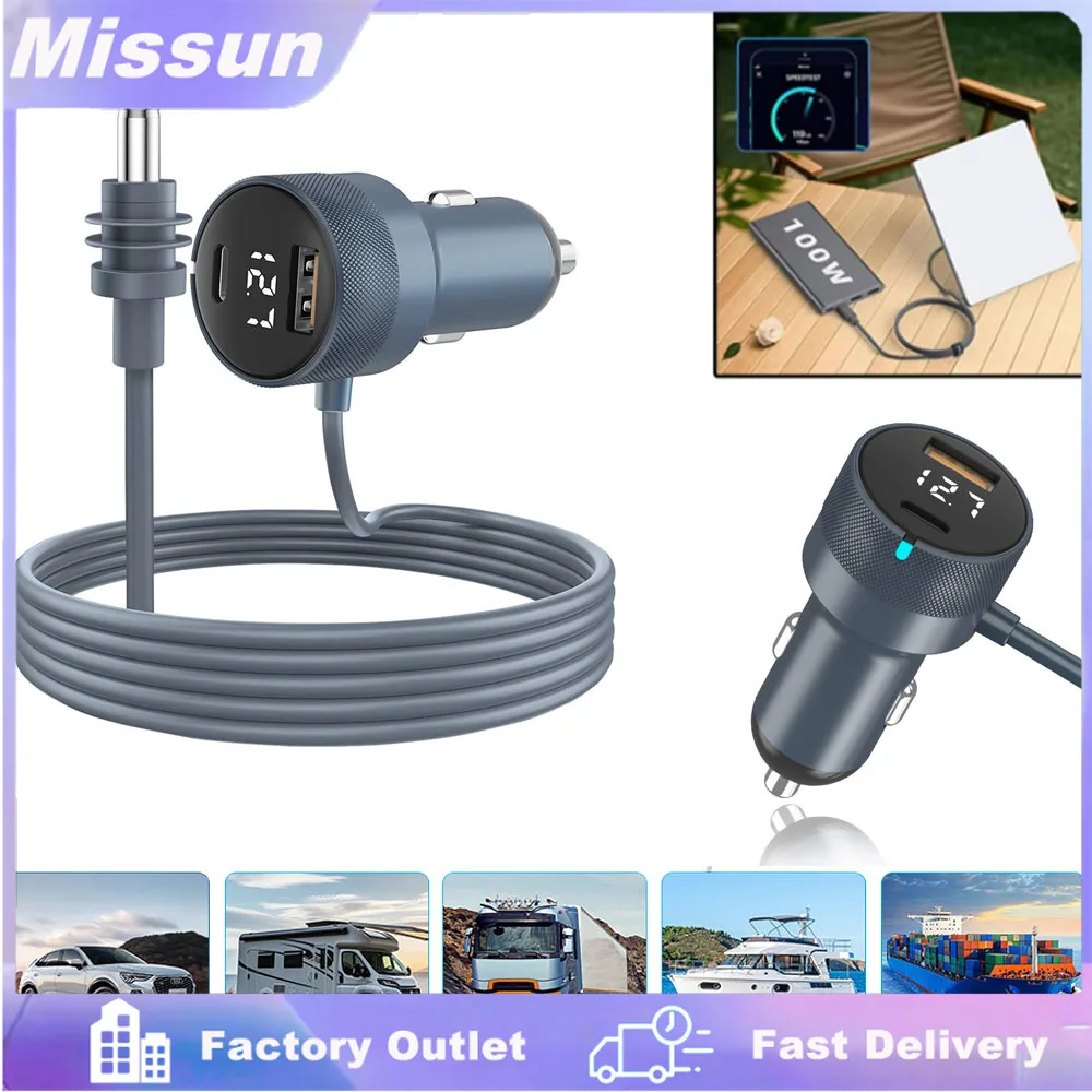 For Starlink Charger USB Type C Cigarrete Lighter Car Charger 12V-24V Vehicles 3/5M Digital Voltmeter Waterproof Extension Cable
For Starlink Charger USB Type C Cigarrete Lighter Car Charger 12V-24V Vehicles 3/5M Digital Voltmeter Waterproof Extension Cable