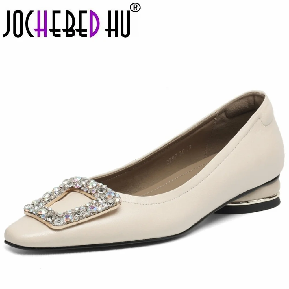 【JOCHEBED HU】Handmade Genuine Leather Shallow Mouth Soft and comfortable Square Head Flat Sole Single Shoes Women's New 34-40
【JOCHEBED HU】Handmade Genuine Leather Shallow Mouth Soft and comfortable Square Head Flat Sole Single Shoes Women's New 34-40