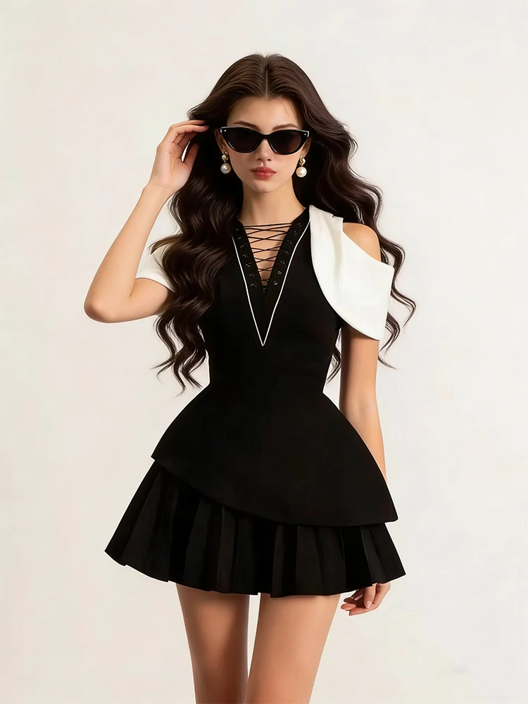 Elegant Off-Shoulder Belted Waist Top Women's Unique Design Sensation Slimming Half Skirt Two-Piece Set Polyester Fiber High ...
Elegant Off-Shoulder Belted Waist Top Women's Unique Design Sensation Slimming Half Skirt Two-Piece Set Polyester Fiber High ...
