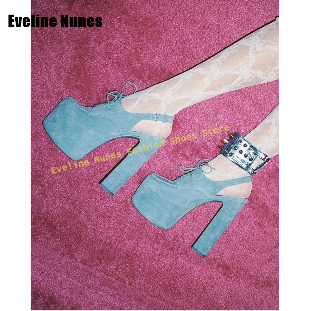Blue Cross Tied Platform Sandals Round Toe Block Heels Side Air Back Strap Slingback Women Pumps 2025 Spring Summer New Style
Blue Cross Tied Platform Sandals Round Toe Block Heels Side Air Back Strap Slingback Women Pumps 2025 Spring Summer New Style