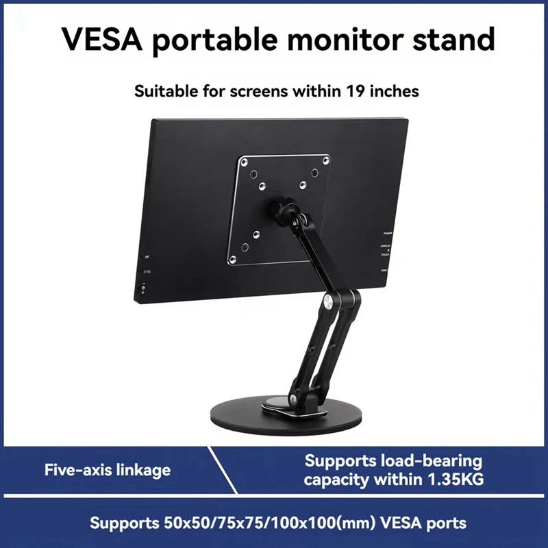 Портативный монитор, регулируемый, складной для подставки, совместимый с мониторами до 19 дюймов, поддерживает многооборотный-ELEC
Портативный монитор, регулируемый, складной для подставки, совместимый с мониторами до 19 дюймов, поддерживает многооборотный-ELEC