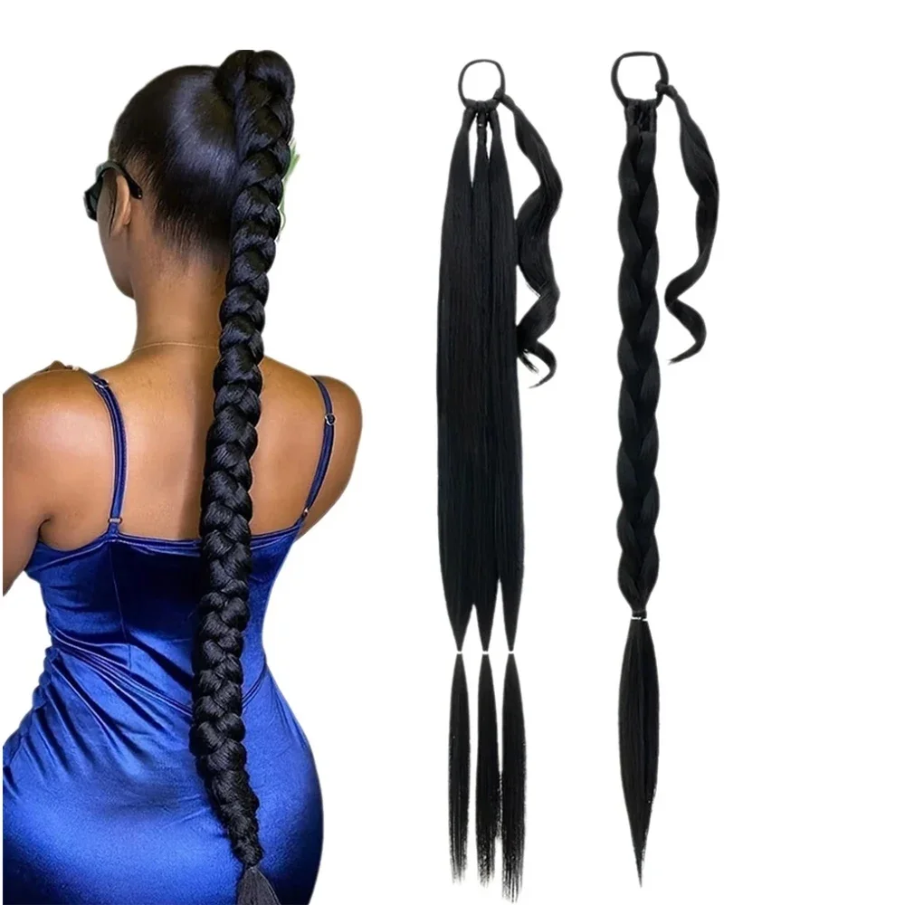 Synthetic Long Braided Ponytail Extension with Hair Tie Straight Wrap Around Natural Soft Hair Piece Daily Wear 30 Inch 160 Gram
Synthetic Long Braided Ponytail Extension with Hair Tie Straight Wrap Around Natural Soft Hair Piece Daily Wear 30 Inch 160 Gram