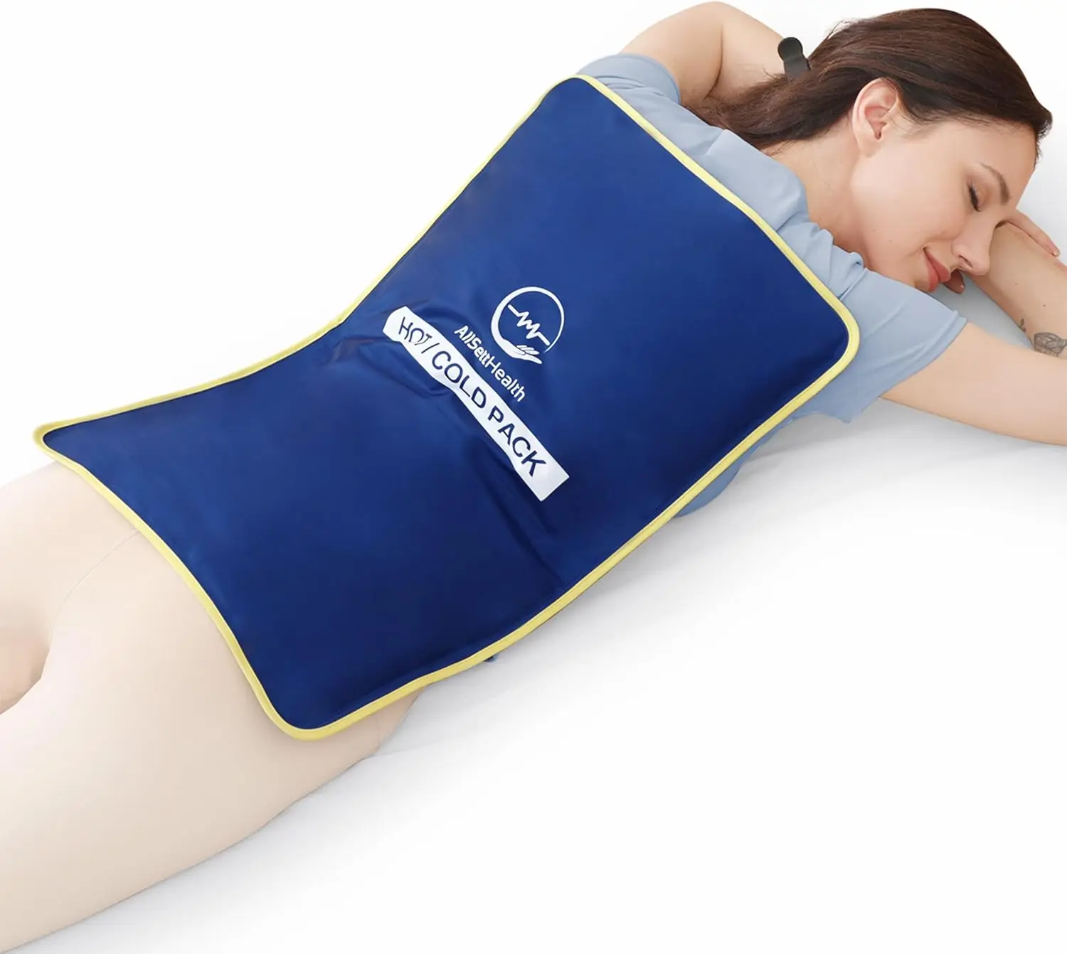 XL Reusable Gel Ice Pack 23"x15" - Flexible Hot Cold Therapy for Back Pain Relief, Post-Surgery Recovery
XL Reusable Gel Ice Pack 23"x15" - Flexible Hot Cold Therapy for Back Pain Relief, Post-Surgery Recovery
