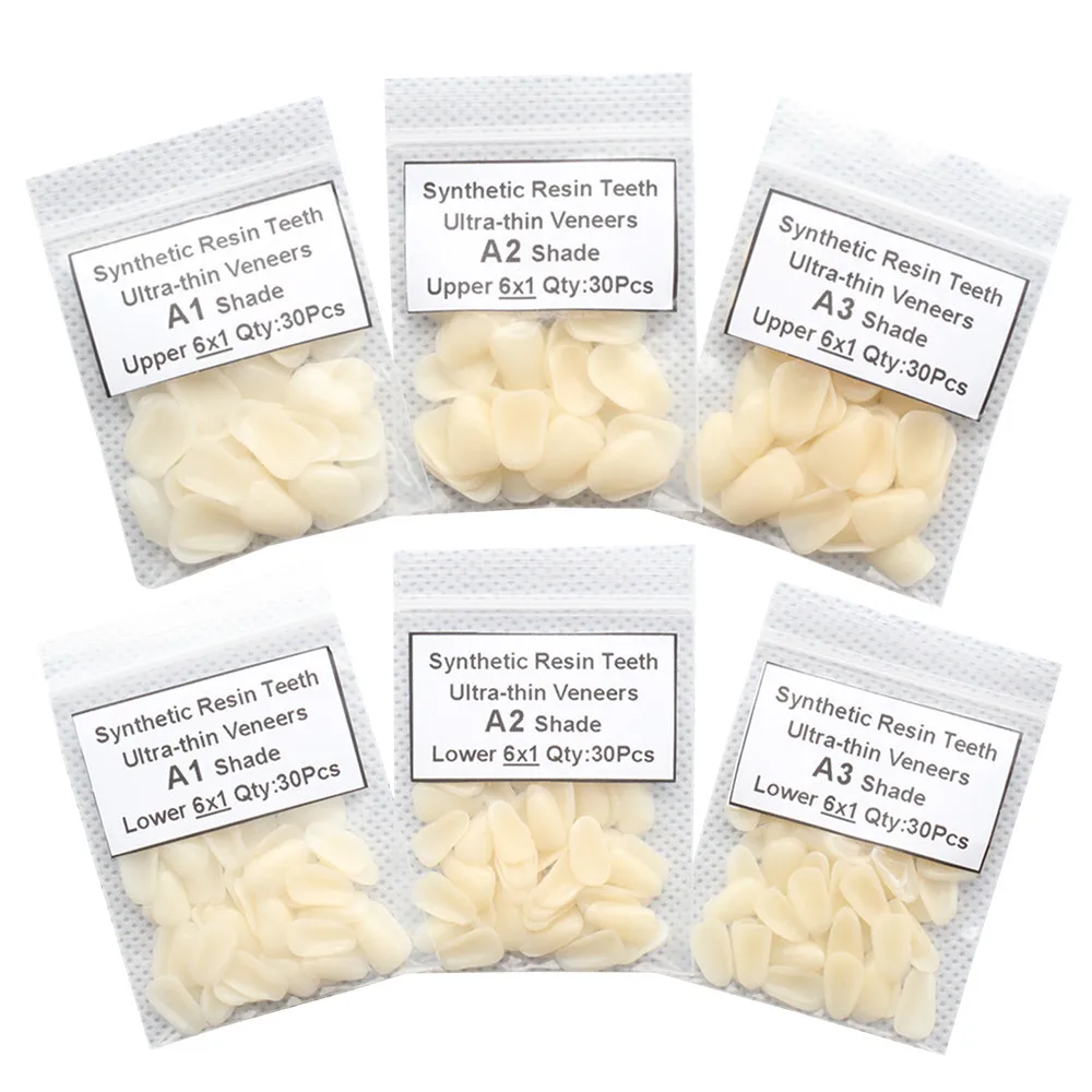1 Pack A1 A2 A3 Shade Dental Utra-Thin SYnthetic Resin Teeth Whitening Veneers Upper Lower Anterior Composite Dentistry
1 Pack A1 A2 A3 Shade Dental Utra-Thin SYnthetic Resin Teeth Whitening Veneers Upper Lower Anterior Composite Dentistry
