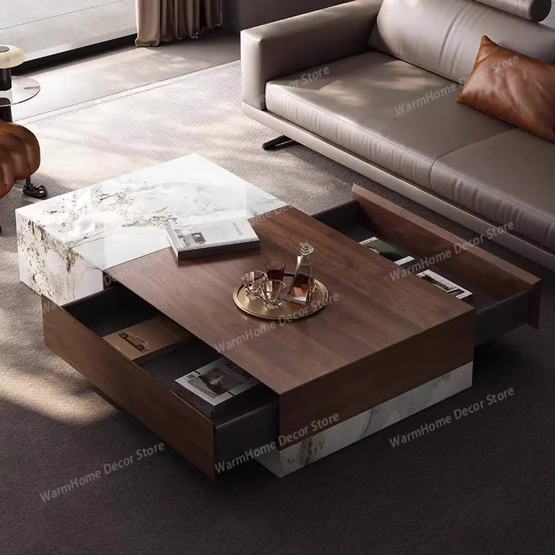 Italian Wood & Quartz Square Coffee Table, Luxury Compact Design for Small Space, Heat & Scratch Resistant, Customizable
Italian Wood & Quartz Square Coffee Table, Luxury Compact Design for Small Space, Heat & Scratch Resistant, Customizable