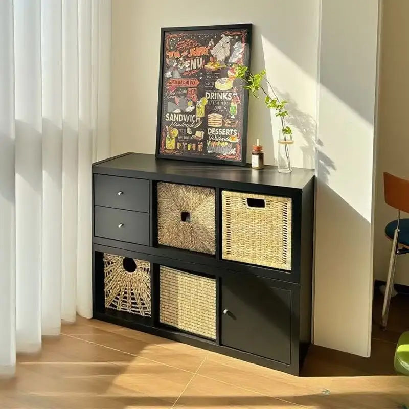 Black bookcase, locker, living room against the wall, locker, balcony bay window cabinet, low cabinet.
Black bookcase, locker, living room against the wall, locker, balcony bay window cabinet, low cabinet.