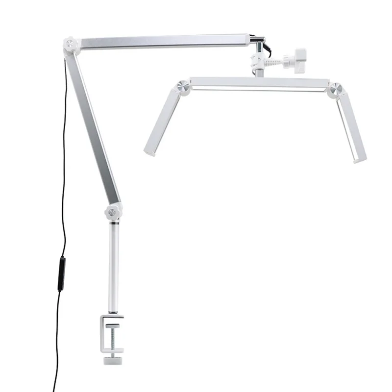 ABFY-30W Three-Lamp Desktop Lamp 26-Inch Folding Cantilever Half-Moon Lamp With Desktop Clamp And Remote Control EU Plug
ABFY-30W Three-Lamp Desktop Lamp 26-Inch Folding Cantilever Half-Moon Lamp With Desktop Clamp And Remote Control EU Plug
