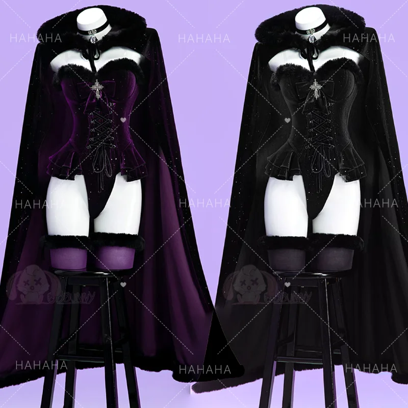 Witch Banquet Cosplay Costume Halloween Women Outfit Black Purple Fleece Cape Cloak Halloween Party Dress Up Gothic Witchcraft
Witch Banquet Cosplay Costume Halloween Women Outfit Black Purple Fleece Cape Cloak Halloween Party Dress Up Gothic Witchcraft