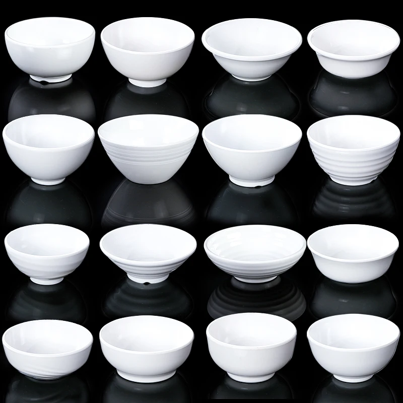 White Melne Plastic Rice Bowl Commercial Dining Soup Bowl Imitation Cercs Hot Pot Seasoning Dip Sauce Bowl
White Melne Plastic Rice Bowl Commercial Dining Soup Bowl Imitation Cercs Hot Pot Seasoning Dip Sauce Bowl