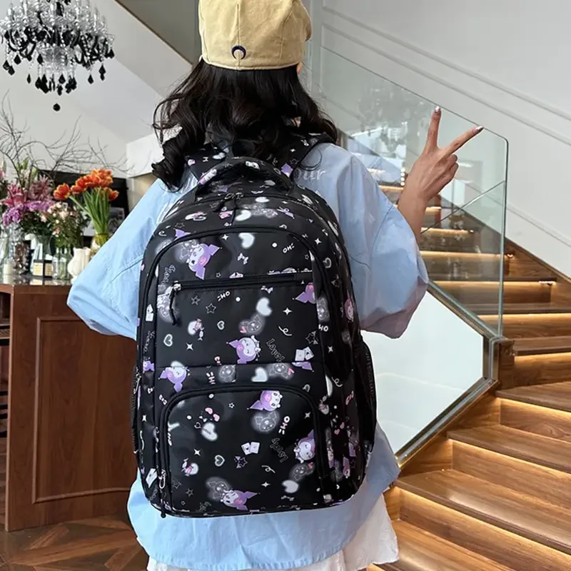 Sanrioed Anime Kuromi Large Capacity Backpack Cute Children Schoolbag Cartoon Student Stationery Shoulder Bag Gift for Friend
Sanrioed Anime Kuromi Large Capacity Backpack Cute Children Schoolbag Cartoon Student Stationery Shoulder Bag Gift for Friend