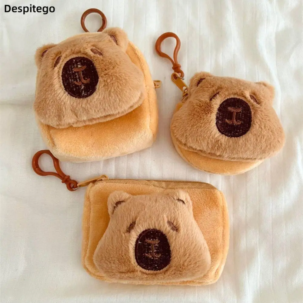 Cartoon Animal Capybara Plush Coin Purse Small Handbag Mini Plush Doll Storage Bag Earphone Bag
Cartoon Animal Capybara Plush Coin Purse Small Handbag Mini Plush Doll Storage Bag Earphone Bag
