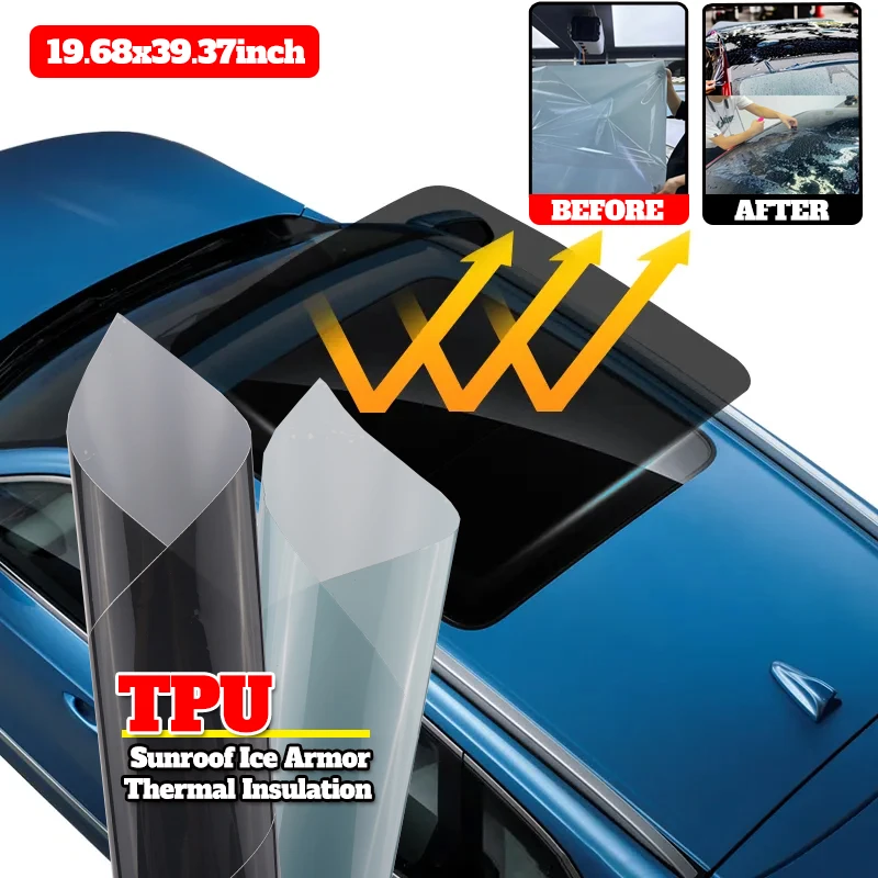TPU 50cm*1m Ice Armor Sunroof Protection Film VLT79% Car Wrap Vinyl Skylight Ice Armor Blue Black Car Paint Protection Film
TPU 50cm*1m Ice Armor Sunroof Protection Film VLT79% Car Wrap Vinyl Skylight Ice Armor Blue Black Car Paint Protection Film
