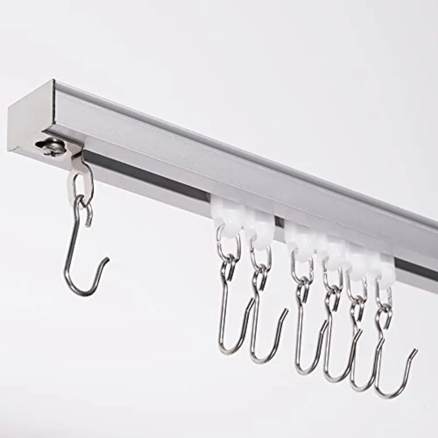 Aluminium alloy Ceiling Track for Curtains, Room Divider, Ceiling Curtain Track, Room Divider Curtain Rod, Numerous Hooks with
Aluminium alloy Ceiling Track for Curtains, Room Divider, Ceiling Curtain Track, Room Divider Curtain Rod, Numerous Hooks with