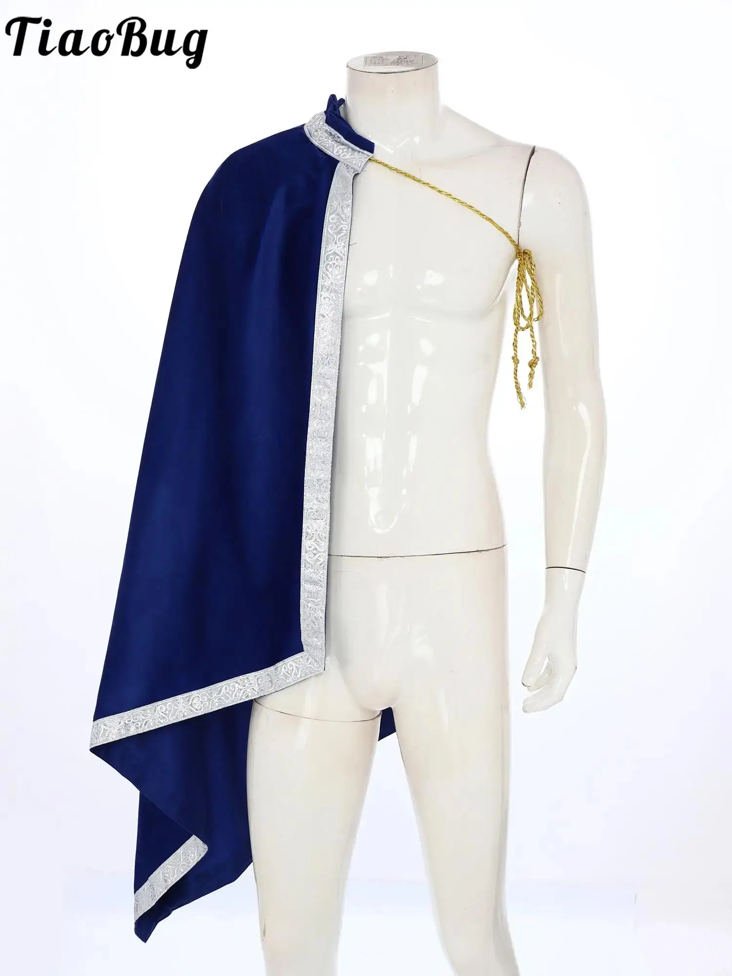 Men Renaissance Gladiator Knight Cloak for Warrior Samurai Cosplay Half Shoulder Drawstring Collar Pattern Trim Shawl Cape
Men Renaissance Gladiator Knight Cloak for Warrior Samurai Cosplay Half Shoulder Drawstring Collar Pattern Trim Shawl Cape