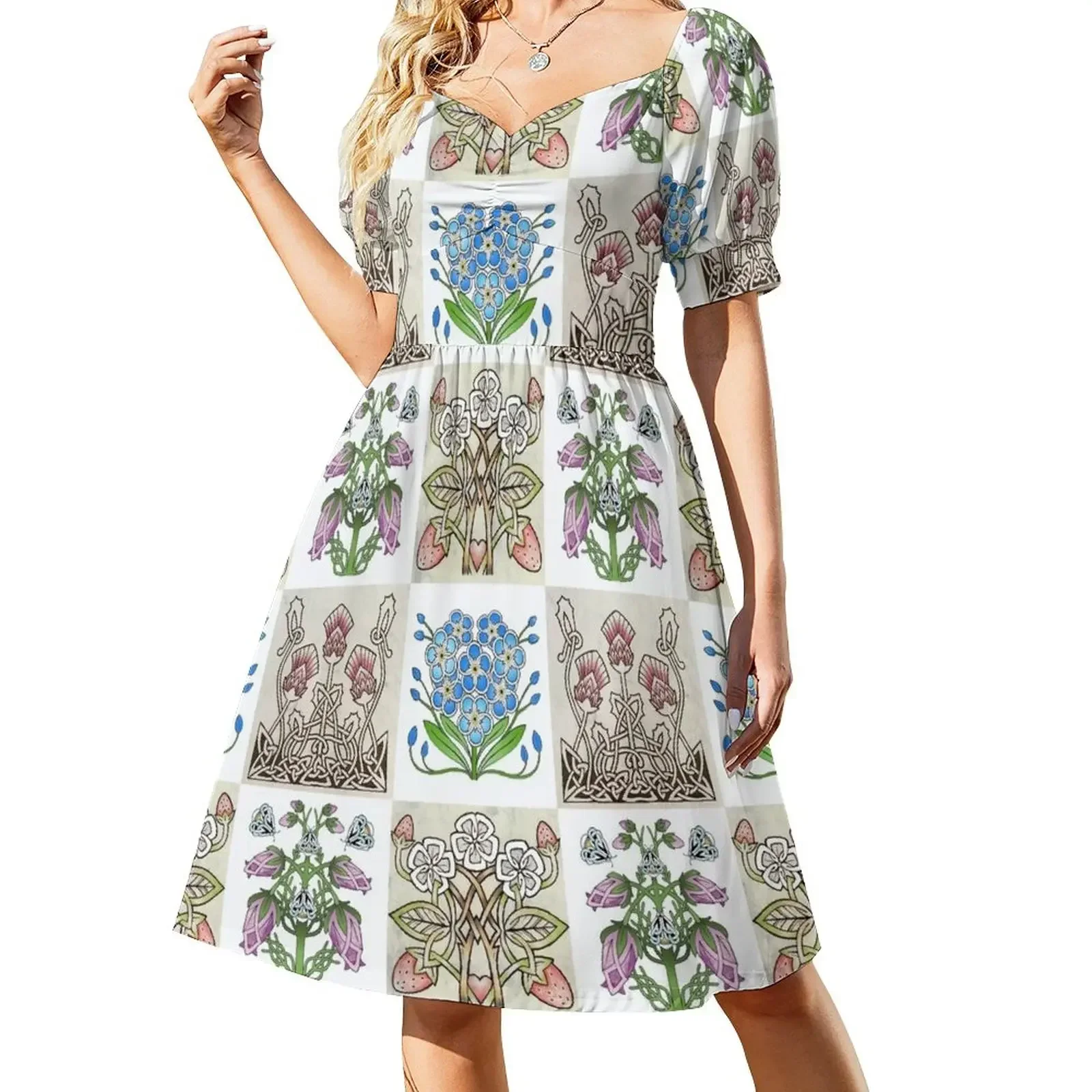 4 Celtic Flowers Short-Sleeved Dress Bridesmaid dress woman Women's summer suit women party dresses Dress
4 Celtic Flowers Short-Sleeved Dress Bridesmaid dress woman Women's summer suit women party dresses Dress
