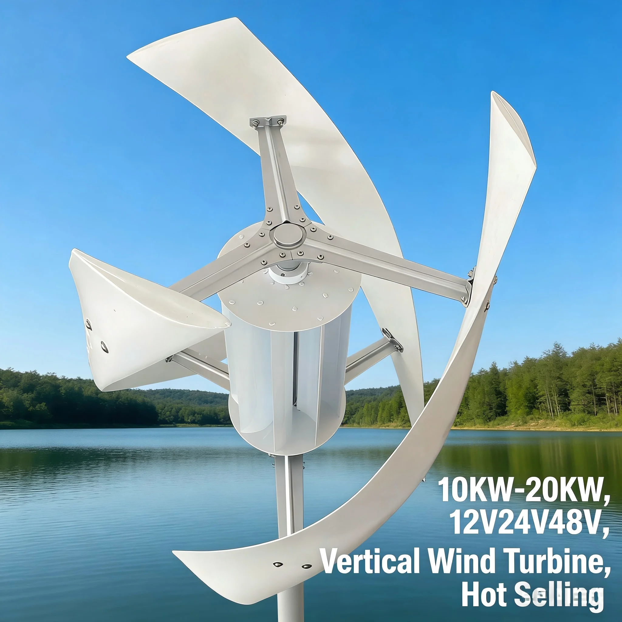 10KW Vertical Wind Generator 12V 24V 48V 3-Phase for Greenhouse Crop Farming
10KW Vertical Wind Generator 12V 24V 48V 3-Phase for Greenhouse Crop Farming