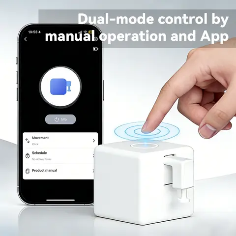 For Zigbee Smart Fingerbot Plus Switch Button Pusher Touch Arms Fingerbot Works with Tuya Smart Life Control for Alexa Google