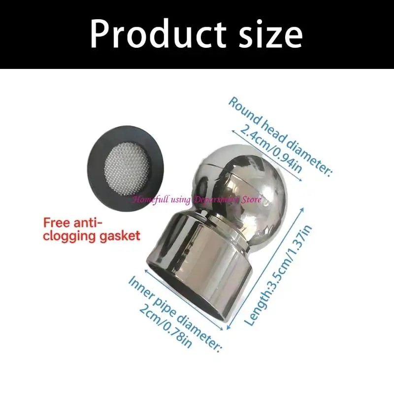 2Pcs Universal Rotation Ball Joint with Washer Shower Head Top Sprays Connecting Joint for Quick Setup Easy to Install
2Pcs Universal Rotation Ball Joint with Washer Shower Head Top Sprays Connecting Joint for Quick Setup Easy to Install