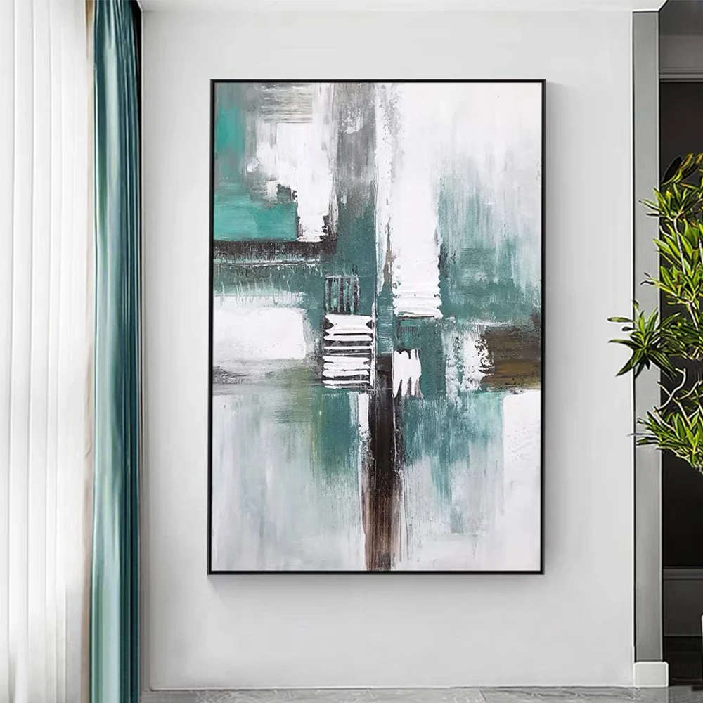 Contemporary Abstract Grey White Green Oil Painting 3D Canvas Painting Hand Painted Modern Art Decoration For Living Room Office
Contemporary Abstract Grey White Green Oil Painting 3D Canvas Painting Hand Painted Modern Art Decoration For Living Room Office