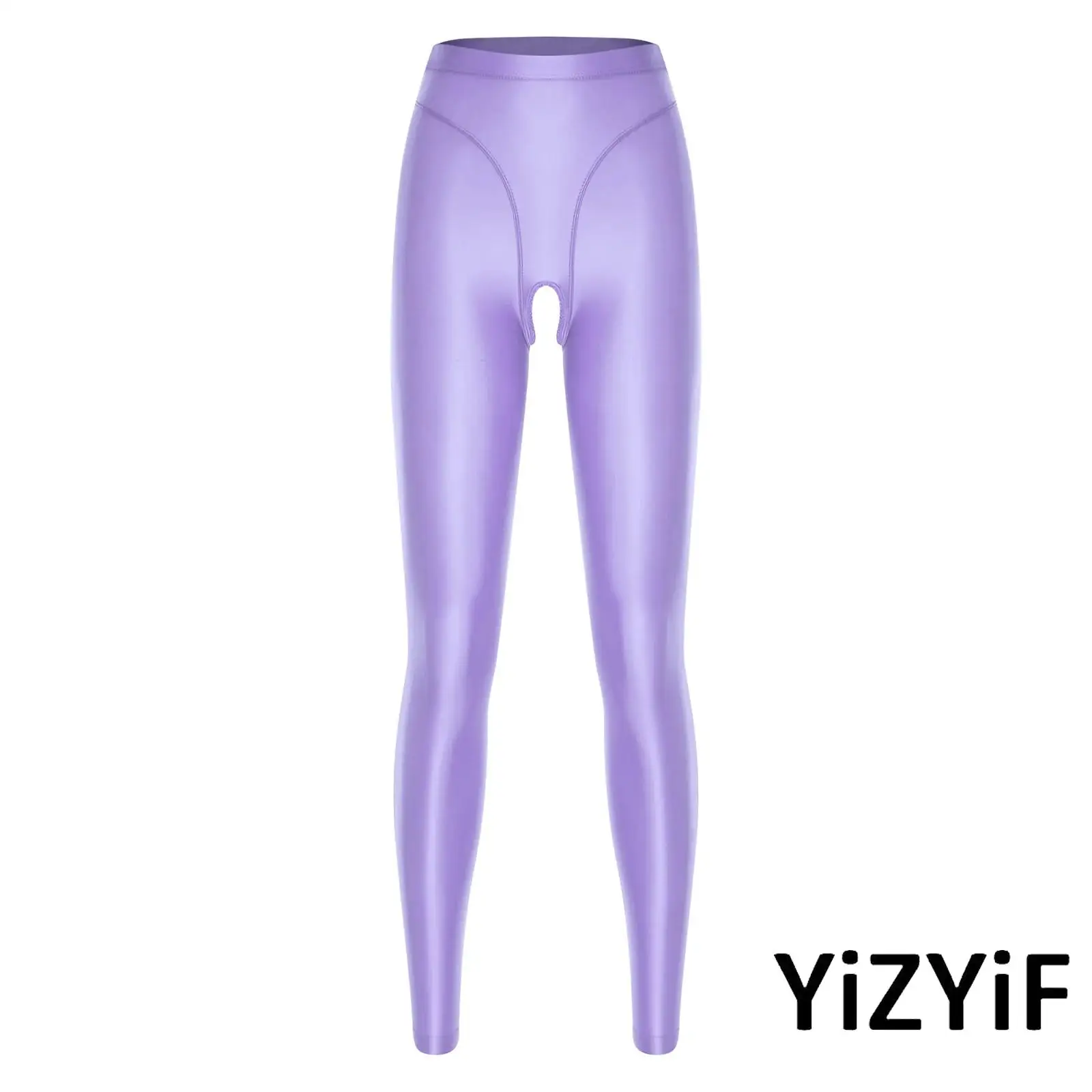 Crotchless Glossy Leggings for Women High Waist Elastic Waistband Open Crotch Design Skinny Pants for Yoga Dating Workout
Crotchless Glossy Leggings for Women High Waist Elastic Waistband Open Crotch Design Skinny Pants for Yoga Dating Workout