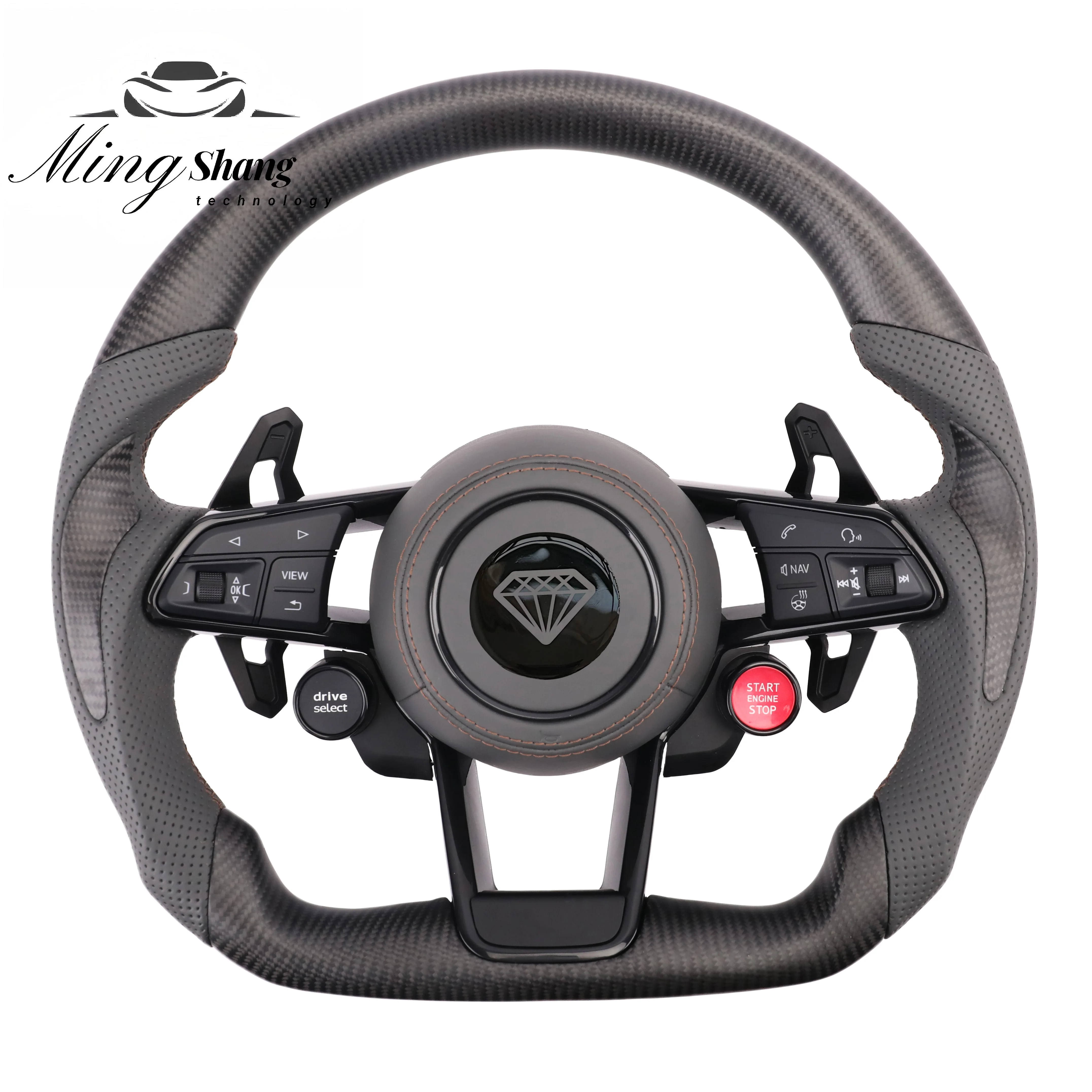 Custom Carbon Fiber Steering Wheel for Audi A4L A3 A5 A6L Q3 Q5 Q7 S3 S4 S5 S6 S7 RS3 RS4 RS5 RS6 RS7 R8 Leather Steering Wheel
Custom Carbon Fiber Steering Wheel for Audi A4L A3 A5 A6L Q3 Q5 Q7 S3 S4 S5 S6 S7 RS3 RS4 RS5 RS6 RS7 R8 Leather Steering Wheel