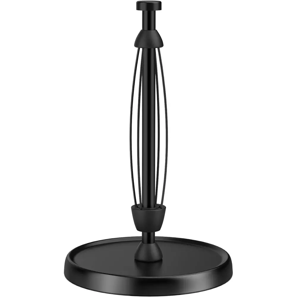 Countertop Paper Towel Holder with One-Hand Tear, Stainless Steel, Weighted Base, Black, Ratchet Mechanism for Kitchen and Bathr
Countertop Paper Towel Holder with One-Hand Tear, Stainless Steel, Weighted Base, Black, Ratchet Mechanism for Kitchen and Bathr