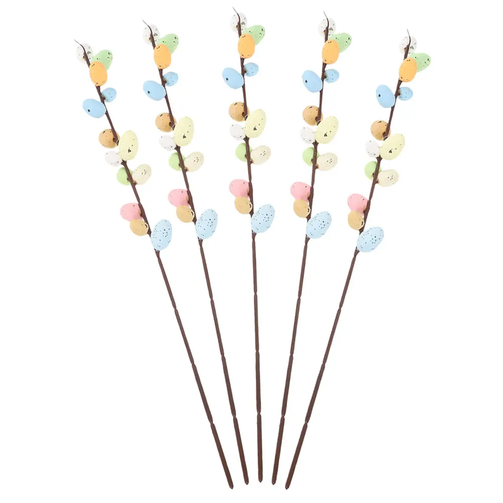 5pcs Artificial Easter Egg Branches Faux Twigs Fake Stems For Vase Decor Party Centerpiece Wedding Home Simulation Picks Resin
5pcs Artificial Easter Egg Branches Faux Twigs Fake Stems For Vase Decor Party Centerpiece Wedding Home Simulation Picks Resin