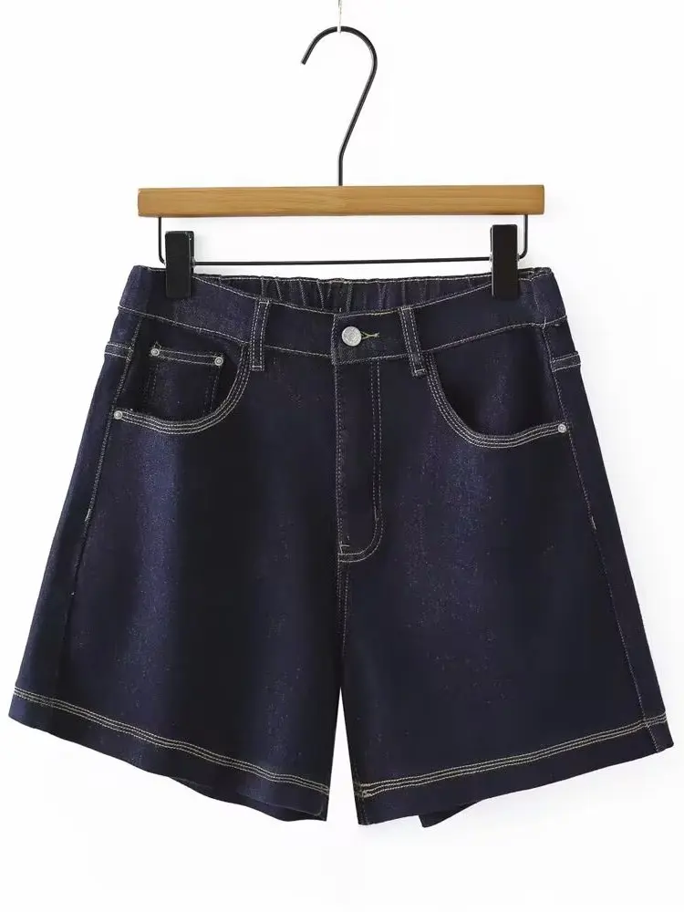Summer 2025 plus Size Women's Retro Wide Leg Denim Shorts High Waist Slimming Design Trendy Hot Pants Casual High Waist Shorts
Summer 2025 plus Size Women's Retro Wide Leg Denim Shorts High Waist Slimming Design Trendy Hot Pants Casual High Waist Shorts