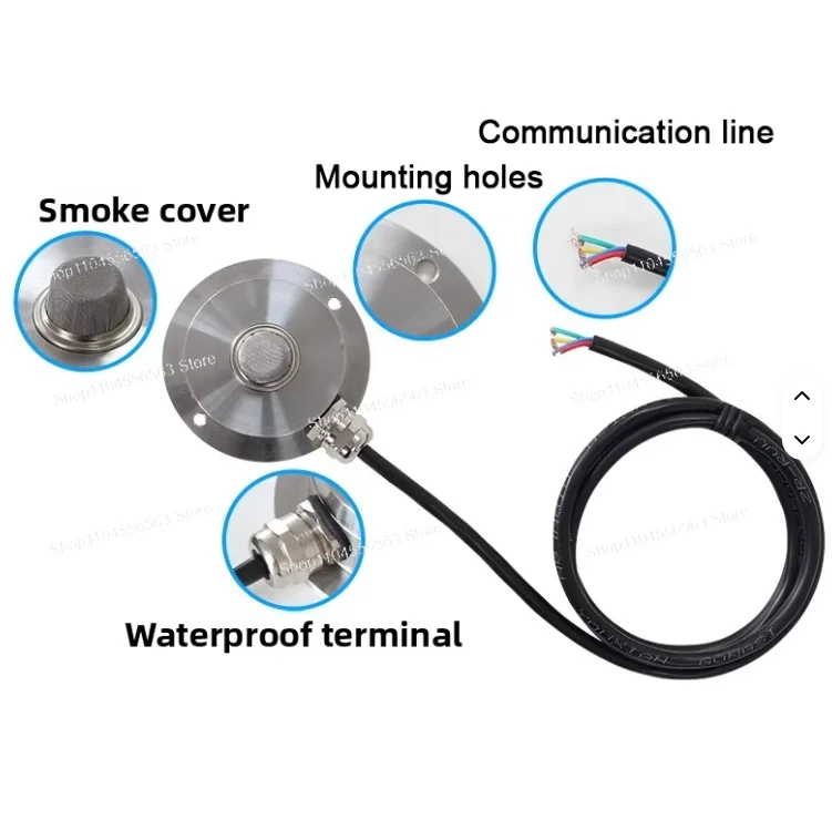 RS485 Industrial Stainless Steel Smoke Sensor DC6~24V Induction Switch Alarm Fume Detector
RS485 Industrial Stainless Steel Smoke Sensor DC6~24V Induction Switch Alarm Fume Detector