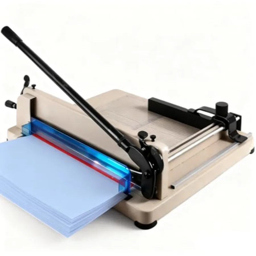 Guillotine Paper Cutter Heavy Duty 12 Inch A4 Industrial Paper Cutter 500 Sheet Cutting Ccity Double Safety Lock Cutting Paper
Guillotine Paper Cutter Heavy Duty 12 Inch A4 Industrial Paper Cutter 500 Sheet Cutting Ccity Double Safety Lock Cutting Paper