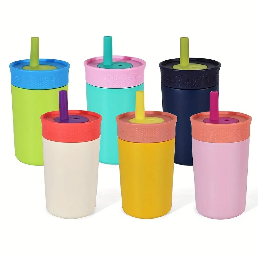 6-Pack 12oz Stainless Steel Water Bottle with Flexible Straws | 6 Color Mixed | Reusable Mini Cups for Travel, Picnic, Indoor
6-Pack 12oz Stainless Steel Water Bottle with Flexible Straws | 6 Color Mixed | Reusable Mini Cups for Travel, Picnic, Indoor