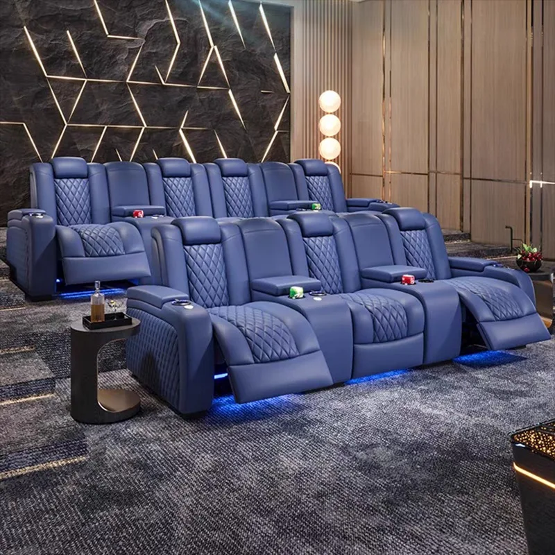 Modern Leather Electric Massage Recliner Chair Home Theater Sofa with Footrest
Modern Leather Electric Massage Recliner Chair Home Theater Sofa with Footrest
