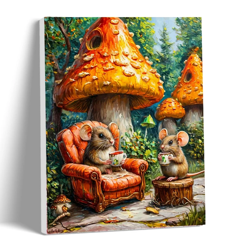 CHENISTORY Paint By Number Mushroom Mouse Drawing On Canvas HandPainted Painting Art Gift DIY Pictures By Number Kits Home Decor
CHENISTORY Paint By Number Mushroom Mouse Drawing On Canvas HandPainted Painting Art Gift DIY Pictures By Number Kits Home Decor