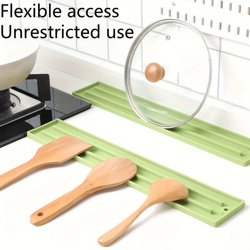 1 Pack Space Saving Narrow Design Pot Pan Lid Spatula Storage Rack Heat-Resistant Non Slip Countertop Mat in 2 Colors
1 Pack Space Saving Narrow Design Pot Pan Lid Spatula Storage Rack Heat-Resistant Non Slip Countertop Mat in 2 Colors