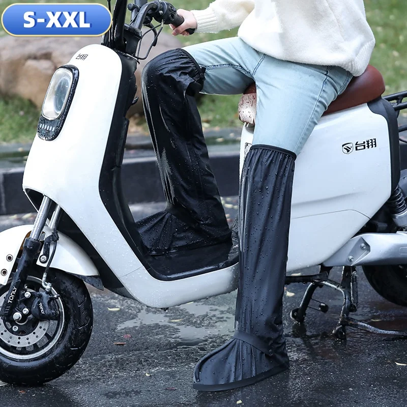 S-XXL Водонепроницаемые непромокаемые туфли выше колена с высокой трубкой, велосипедные ботинки, многоразовые противоскользящие непромокаемые черные бахилы из искусственной кожи
S-XXL Водонепроницаемые непромокаемые туфли выше колена с высокой трубкой, велосипедные ботинки, многоразовые противоскользящие непромокаемые черные бахилы из искусственной кожи