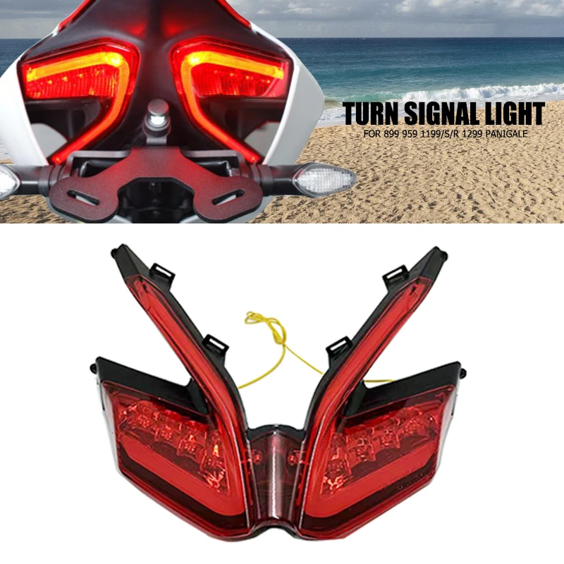 For DUCATI 899 959 1199/S/R 1299 Panigale 1199R Motorcycle Accessories Integrated Tail Brake Light Turn Signal LED Taillight
For DUCATI 899 959 1199/S/R 1299 Panigale 1199R Motorcycle Accessories Integrated Tail Brake Light Turn Signal LED Taillight