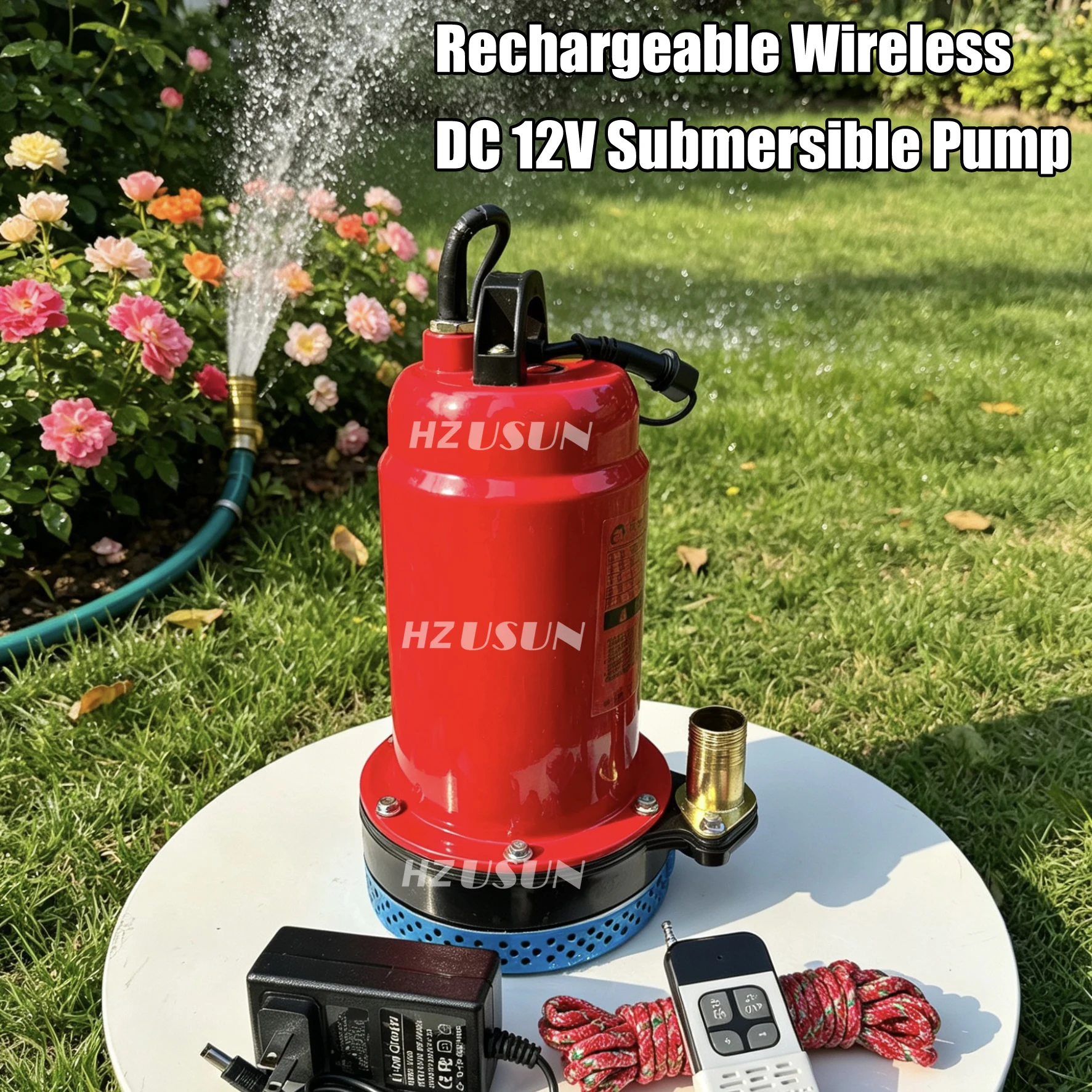 Rechargeable 12V DC Wireless Submersible Pump Portable 2.75KG Remote Control Water Pump Built-in Battery for Farm Irrigation
Rechargeable 12V DC Wireless Submersible Pump Portable 2.75KG Remote Control Water Pump Built-in Battery for Farm Irrigation